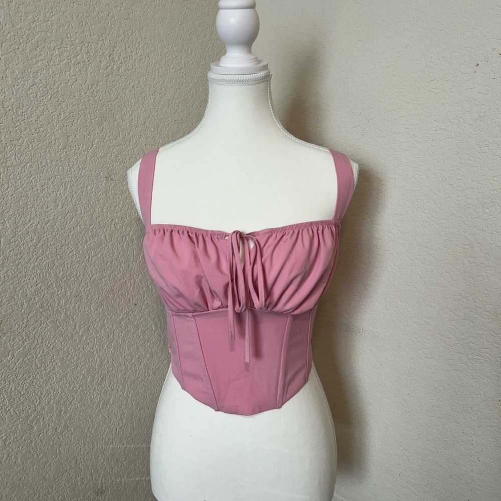 Kendall & Kylie Pink Knit Bandeau